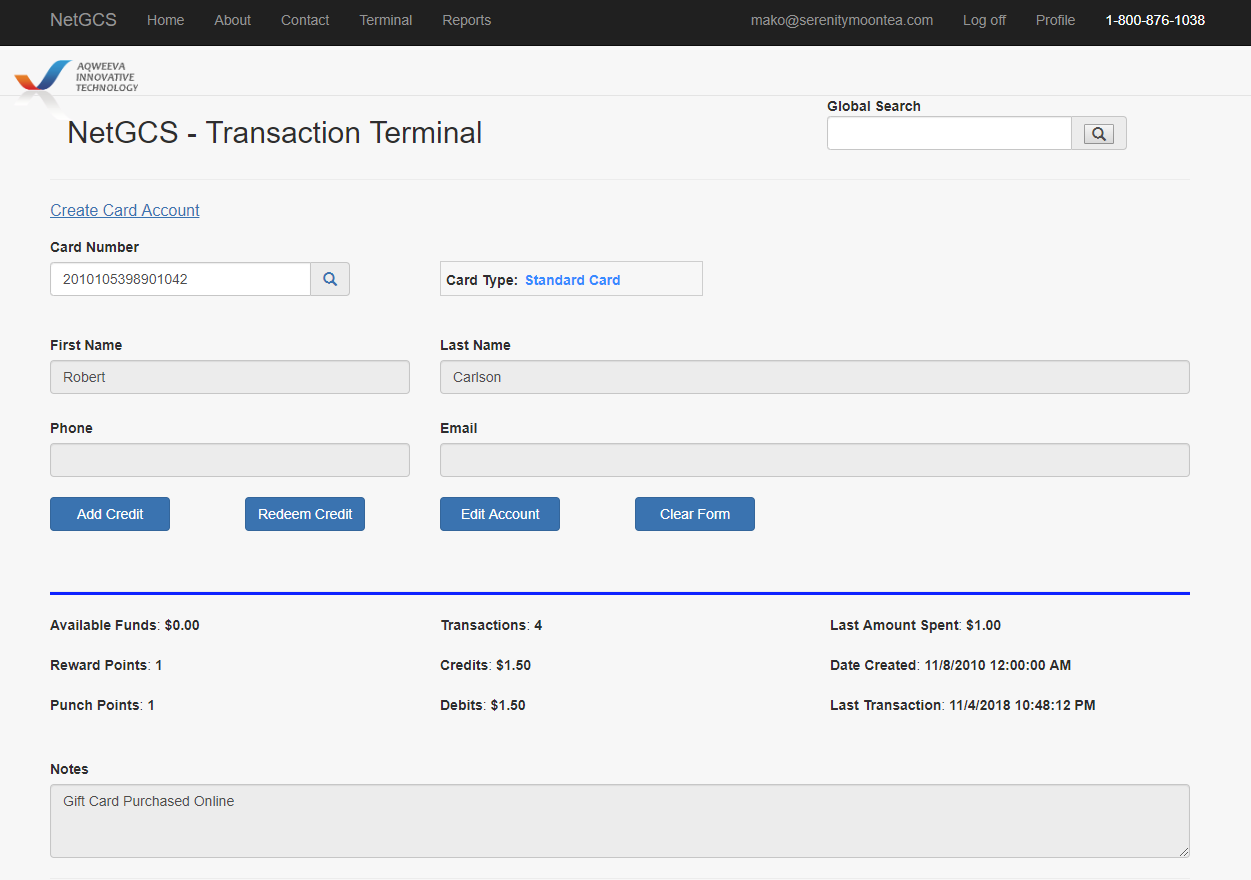 Transction Terminal